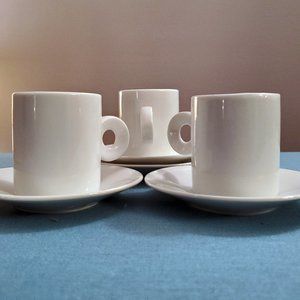 Pier 1 - Demitasse Espresso Cups & Saucers - Set